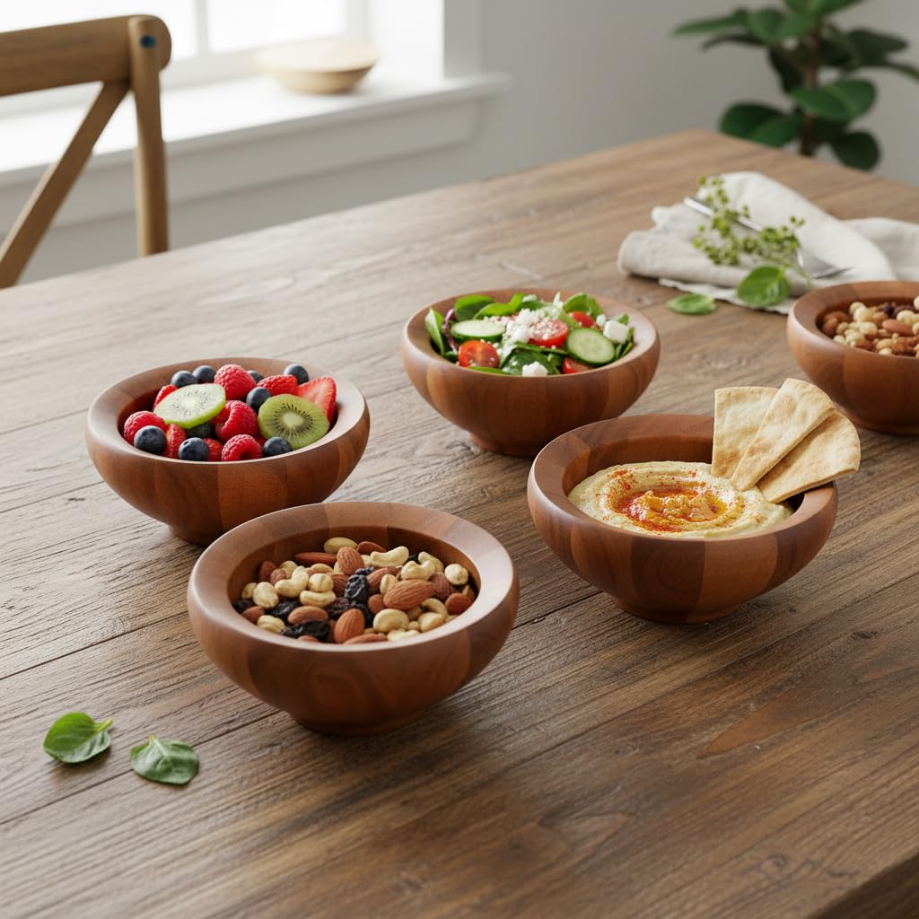Amazon.com: Nambe Yaro Individual Salad Bowls | Set of 4 | Serve